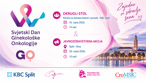 Obilježavanje Svjetskog dana ginekološke onkologije 2026. - okrugli stol i javnozdravstvena akcija