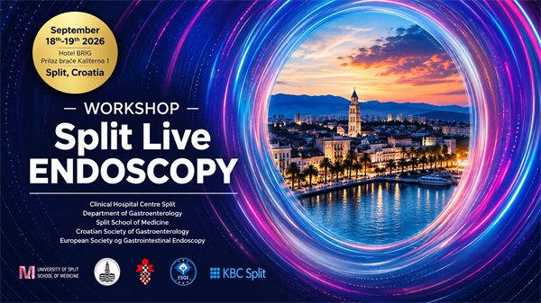 "Split Live Endoscopy 2026." - Endoskopska radionica - simpozij iz područja gastroenterološke endoskopije, 18. i 19. rujna