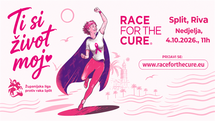 Humanitarna utrka "Race for the cure" - Split, 4. listopada 2026.