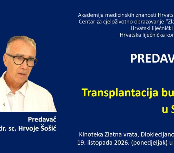 Predavanje: Transplantacija bubrega u KBC-u Split