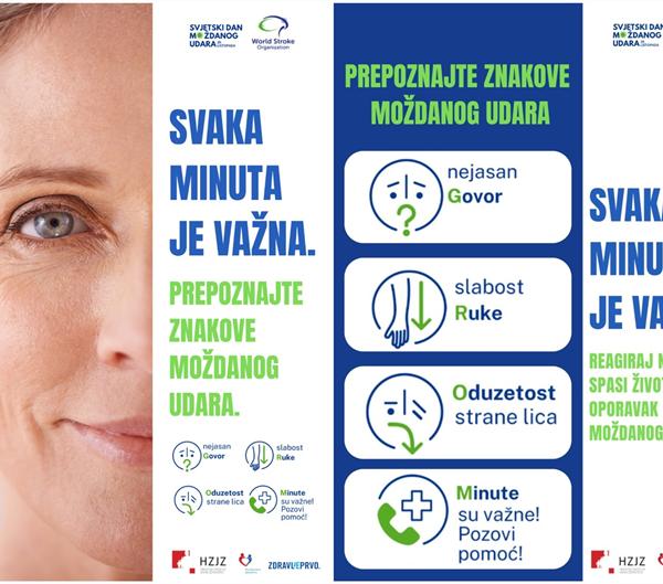 Svjetski dan moždanog udara - 29. listopada - javnozdravstvena akcija u KBC-u Split