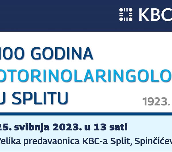 Obilježavanje sto godina postojanja Službe za bolesti uha, nosa i grla u Splitu