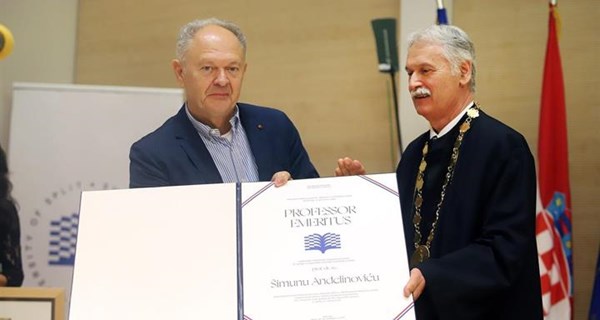 Prof.dr.sc. Šimunu Anđelinoviću dodijeljeno počasno zvanje professor emeritus