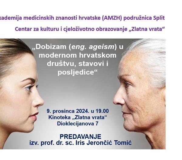 Predavanje „Dobizam (eng. ageism) u modernom hrvatskom društvu, stavovi i posljedice“