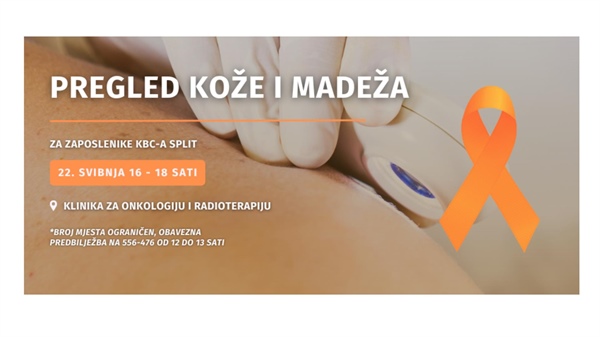 Besplatan pregled kože i madeža za sve zaposlenike KBC-a Split