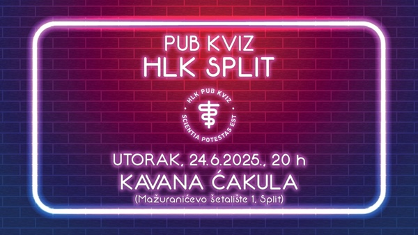 Pub kviz Hrvatske liječničke komore -  Split 24. lipnja
