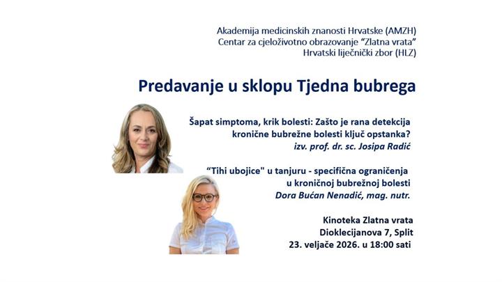 Predavanja u okviru obilježavanja Svjetskog tjedna bubrega